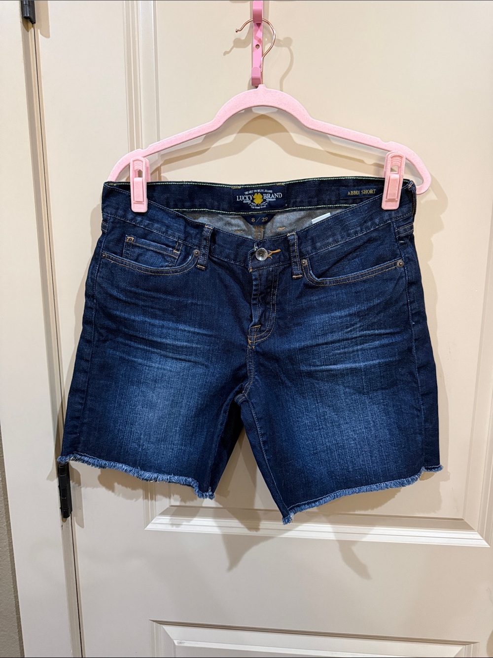Lucky Brand Dark Indigo Denim Abby Shorts
